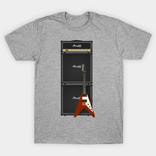 Full Stack Mamplifier and Flying V T-Shirt